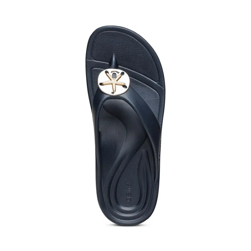 Aetrex Womens Maui Starfish Orthotic Flips (L20W)