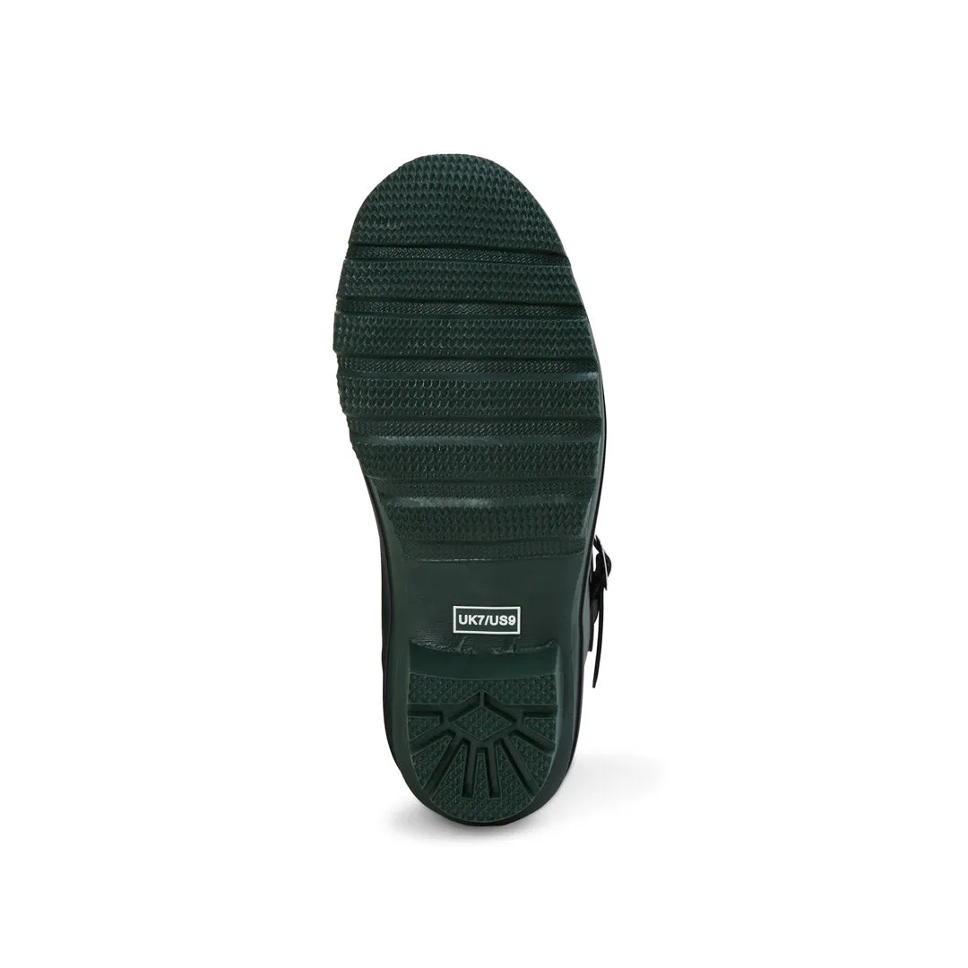 Half Height Dark Green Wellies - Wide Foot & Ankle