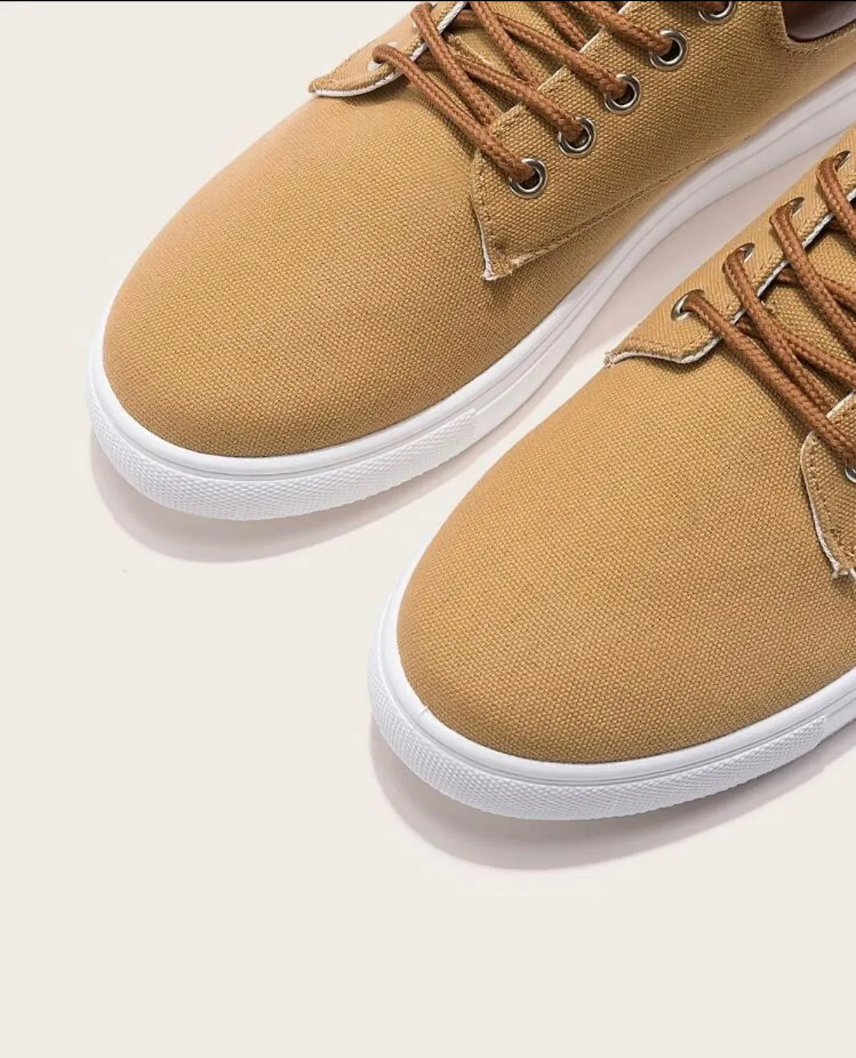 Men’s lace up front canvas sneakers
